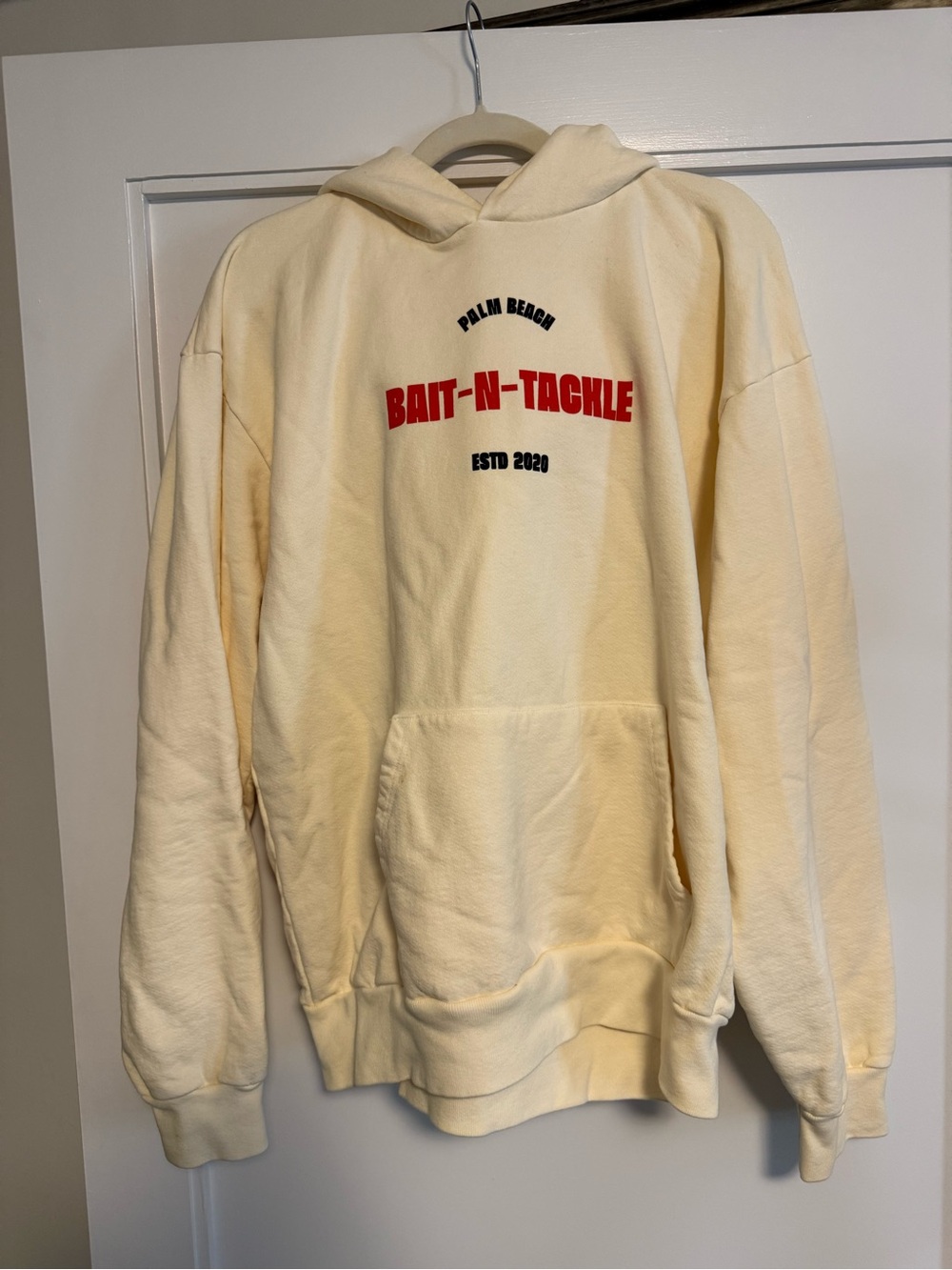 Bait-N-Tackle Cream Hoodie